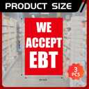 3 Pack We Accept EBT Poster, 24" x 36"