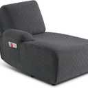 VAMSOFY Couch Cover L Shape Washable Sofa Covers 1-Piece Sectional Sofa Slipcover Furniture Protector Stretch Couch Slipcover (Left Facing L Shape Cover, Charcoal Gray)