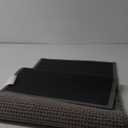 Chenille Bathroom Rugs Rubber Non-Slip Backed Bath Rugs Soft Super Absorbent Non-Slip Quick Dry Bath mat, Washable Dirt-Proof Shower Floor mat, Bath Mats for Bathroom Door, Dark Grey 16x47in