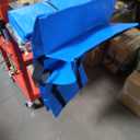 Heavy Duty Blue Moving Bags with Strong Zipper Handles Backpack Straps