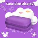 Case Compatible with 3Doodler Start+ Essentials for 3D Pen Set for Kids, Carrying Holder Fit for Printing Pens, Storage Organizer for Printing Filament Refill, Micro-USB Charger (3D-03-Purple)