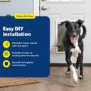 PetSafe NEVER RUST Dog and Cat Door, Large, For Pets Up To 100 lb, Paintable, Easy DIY Installation, Closing Panel Included, Install in Interior and Exterior Doors or Walls, Durable, Adjustable Flap