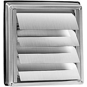 FRESH SPEED 4 Inch Stainless Steel Dryer Vent Cover - Air Vent Gravity Moving Flap Grille 2 Pack