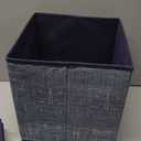 Large Storage Baskets- 10x10x11 inch Storage Bins for Shelves and Closet Organizing, Foldable Fabric Bin for Home Organization Clothes and Laundry (6-Pack, Blue &Gray)