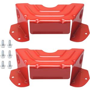 Lawn Mower Parts 783-06424A-0638 Deck Spindle Pulley Belt Guard Cover Compatible with MTD &Troy-Bilt & Craftsman Lawn Mower with 42" and 46" Decks- 2 Pack (Red)