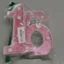 Small Led Marquee Letters, Light Up Letters, 8.58 Inch Led Letter Lights, Battery Powered Lighted Sign for Table, Party, Birthday, Christmas Decor (Pink Glitter, # 16
)