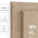 Felt Bulletin Board Tiles -28"x18" Cork Board Alternative for Office Decor, Push Pin Board Wall Organizer 6-Pack - Taupe