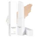 Cover Cream Stick, Color Changing Foundation Stick, Skin Matching Cover Cream with Medium to Full Coverage Dewy Finish Base Makeup, Dual-Ended with Detachable Brush (Fair)
