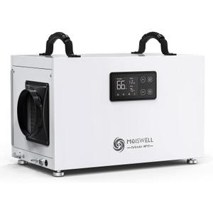 145 Pints Commercial Dehumidifier with Pump, Crawlspace Dehumidifiers with Drain Hose for Compact Tight Basements Large Spaces