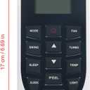 Replace AC Remote Control Compatible with CIAC Split A/C Air Conditioner CG43MX CH43MX009-H3H1C CG43MX009PH3H1C CH43MX012-H3H1C CG43MX012PH3H1C CH43CX009-H7H1H CH43CX012-H7H1H CH43CX018-H7H1H