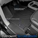 Floor Mats Set for Chrysler Pacifica 2017-2025 2026 7/8 Seats(Only Gas), Fit Voyager 2020-2025, All Weather TPE Backrest Mat Cargo Liner Accessories for Pacifica Touring Series & Select