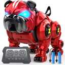 Robot Dog for Kids, Remote Control Robot Rechargeable Programing Stunt Robo Dog with Sing, Dance, Touch Function, Robotic Dog Toy for Boys Ages 5 6 7 8 9 10+ Birthday Gifts, Red