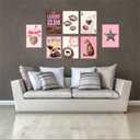 8pcs Self-Adhesive Trendy Leopard Canvas Wall Art Cheetah Prints Wall Decor Pictures Lucky 8 Ball Posters Preppy Aesthetic Paintings for Girls Bedroom Decorations (8x12inch(20x30cm)x9)