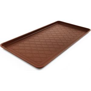 Geelin 1 Pack 40"x20" Extra Large Boot Tray, Long Shoe Mats, Brown