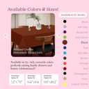 Rust Cotton Tablecloth, Tabletop 52x70 Inch, Fits 4-6 Seats, Soft, Durable, Washable, Wrinkle Resistant, Rectangle Table Cloth for Dining, Thanksgiving, Fall Decor, Family Gathering