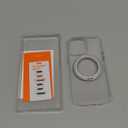 TORRAS 360 Rotatable Ring for iPhone 14 Pro Max Phone Case [Compatible with Magsafe] with Stand, Magnetic Ring Holder Military Grade Shockproof Translucent Back Slim Ostand R, Clear