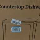 EUHOMY Countertop Dishwasher Portable, 6 Programs with 40 dB, No Hookup