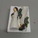 Set of 2 Sparkling Christmas Angel Figurines with Glitter Wings and Festive Accents - 5.1'' Ornaments Perfect for Holiday Decor Christmas Decorations (Xmas Angels)