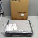 Ronlap One Step Stools for Adults, Portable Safety Step Platform for Seniors Small Plastic Bedside Step Stool Mobility Wide Step Stools Elderly Assistance for Shower Bed Car Stair Outdoor, Black-Gray