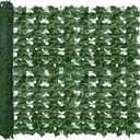 Artificial Ivy Privacy Fence Wall Screen,40X160 in UV-Anti Faux Greenery Backdrop Ivy Vine Leaf Hedges Fence Panels for Patio, Balcony, Garden, Backyard Indoor Outdoor Green Wall Decor