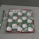 LaRibbons Large Christmas Gift Boxes with Lids, 10x10x10 Inches Santa Design Folding Square Gift Boxes for Christmas Decorative, Xmas, Present, Storage, Green