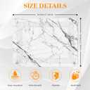 Stone Drying Mat For Kitchen Counter, Marble Drying Stone For Kitchen Counter, 15.8 x11.8" Stone Drying Mat, Stone Mat For Kitchen Sink, Diatomaceous Earth Dish Drying Mat, Dish Drying Stone (White)