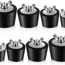 4 Size Pool Plug for Inground Pool Rubber Pool Plugs Pool Return Line Plug for Above Ground Pool Swimming Pool Skimmer Plugs Winter Expansion Plugs, 1 in, 1.25 in, 1.5 in, 2 in (8 Pieces)