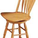 Sunset Trading Selections 24" Counter Height Swivel Barstool, Light Oak