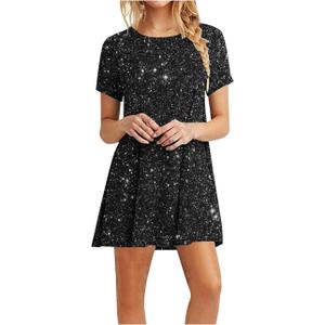 Women's Dress, Size -L, Black