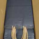 RACETOP 50 Pack 8x4.5x10.8 inch Medium Navy Blue Kraft Paper Bags with Handles Bulk, Gift Bags, Shopping Bag for Boutique, Wedding Party Favor, Merchandise, Retail, Small Business, Bulk