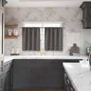 BGment Short Blackout Curtains 36 Inch Length - Thermal Insulated Drapes with Rod Pocket Room Darkening for Rv Bedroom Bathroom Window, Grey, 2 Panels, 42 x 36 Inch