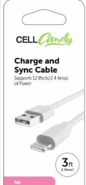 CELL Candy Fast Charge and Sync Cable USB C to USB C Ports,  CELLCandy USB-C Silicone Charge & Sync Cable, 2 Pack