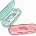 Flosser Dispenser Dental Floss Case Travel Floss Professional Toothpicks Sticks with Travel Case Superfine Floss Picks Dental Picks for Teeth Cleaning