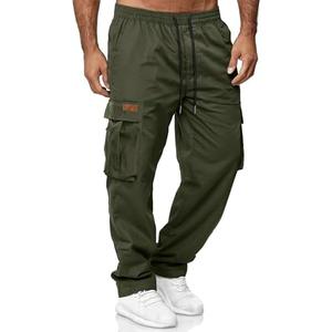 HOTake Men's Casual Cargo Sweatpants Waist Drawstring Joggers Hiking Tactical Pants for Men with Pockets M