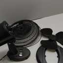 Comfort Zone Oscillating Table Fan with Adjustable Tilt, Convenient Push Button Controls, Quiet, 12 inch, 3 Speed, Desk Fan, Airflow 7.25 ft/sec, Ideal for Home, Bedroom, Dorm & Office, CZ121BK