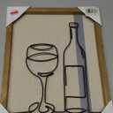 Wine & Coffee Wire Linen Wall Art, 11 x 14 in