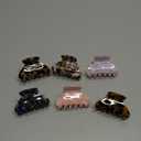 WILLBOND 6 Pieces Medium Hair Claw Clips for Thin Hair 2.6 Inch Tortoise Shell Clip Banana Jaw Hairpin French Style Barrettes Head Accessories for Women Girls(Stylish Patterns)