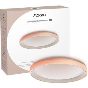 Aqara LED Ceiling Light T1M,Matter Over Bridge,Requires Zigbee 3.0 HUB,RGB+IC with Gradient Effects and 16 Million Colors,40W 3450lm,2700-6500K Tunable White,Supports HomeKit,Alexa and IFTTT