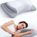 Elevate Sleeping Cervical Neck Pillow for Pain Relief, Healthy Spine Restore Memory Foam Pillows Fit Shoulder Perfectly, Adjustable Ergonomic Pillow, Bed Pillow for Side Back Stomach Sleeper