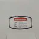 Rubbermaid,White Dual-Action Swing Lid Trash Can, 11.25 Gallon, for Home/Kitchen/Bathroom/Garbage