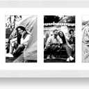 8x20 Oak Wood Picture Frame - 8x20 Photo Frame with Mat Display 4Pcs 4x6 Photos, 4x6 Picture Frame Wood, Natural Solid Wooden Picture Frames for Wall Art Photo and Prints(1 Pack, White)
