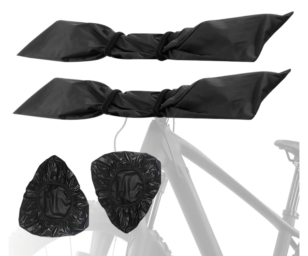 2-Piece Bike Cover for Handlebar,Easy to Install and disassemble.2P-Standard / 1P-Large Bicycle Handlebar Cover Waterproof
