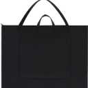 BUSOHA Large Art Portfolio Tote Bag with Nylon Shoulder,24"X 36" Light Weight Waterproof Poster Board Storage, Portfolio Folder for Artwork Poster, Sketching, Student Art Portfolio, Drawing (Black - 24x36 inch)