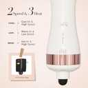 Travel Blow Dryer Brush in one, Dual Voltage 110V-240V Mini Hot Air Brush, Hair Trends Nano Titanium 2 Inch One Step Hair Dryer and Styler Volumizer Oval Shape