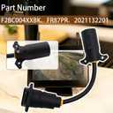 F2BC004XXBK 7 Way Vehicle Power Adapter to 7 Blade Connector Cable, Compatible with Furrion Vision S RV Camera Systems and 7 Pin 12V Trailer Camera Sevices, Replaces FR87PR 2021132201