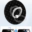 Jusy Compatible with Magsafe Polka Dot Phone Case for iPhone 11, Cute Aesthetic Magnetic Ring Holder Stand Case, Soft TPU and Hard PC Protective Phone Cover for Women Girls - Black Polka Dot