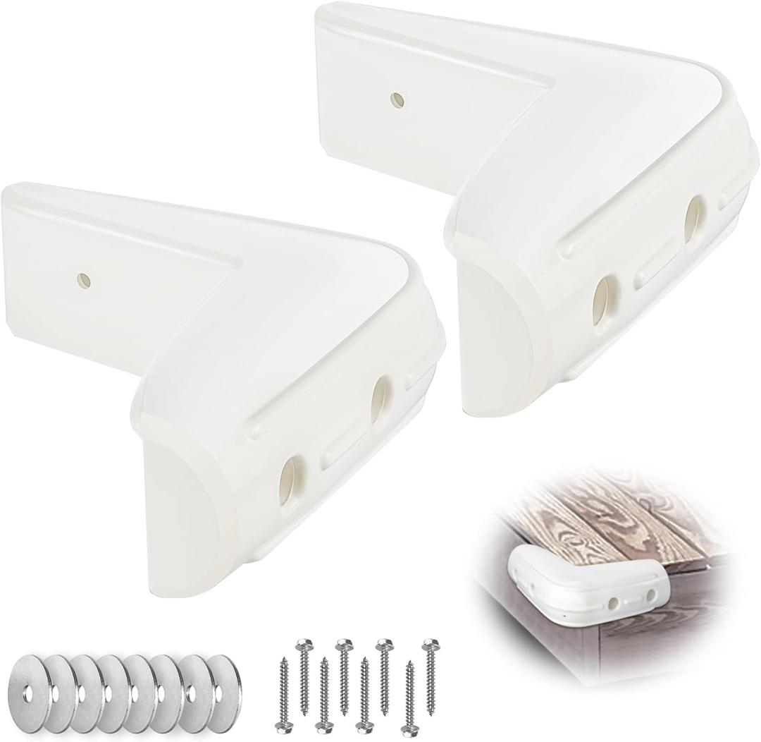 Corner Dock Bumper Fender, Marine Corner Dock Fender Guard, Soft UV-Resistant Marine-Grade Vinyl, Inflatable Protection, 10-Inch x 10-Inch, 2-Pack, White