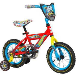 Dynacraft Hot Wheels Children's Bike  Boys Bike Designs in Red, Orange, Silver, and Black, Perfect for Kids Learning to Ride, Easy to Assemble, Ideal for Kids Ages 3-9 Years and Height 34-50 Inches (16")