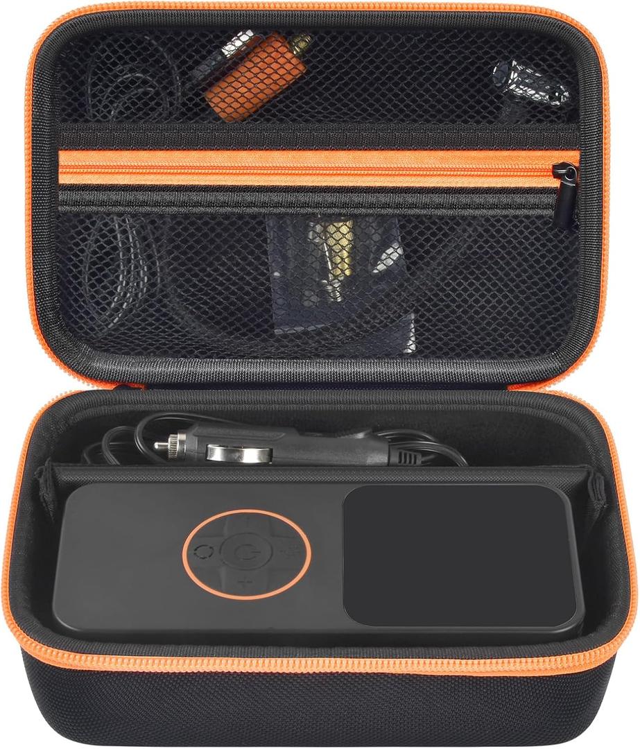 Portable Air Compressor Case Compatible with WARWOLF/for KUXISA/for LOLSSA/for OlarHike/for Modari 160PSI Tire Inflator - Hard Protective Storage Bag for Car Tire Pumps, Air Tubes & Tools (Box Only)
