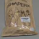 SHAPERX High-Waisted Tummy Control Shapewear for Women Seamless Zip-Up Easy-On Body Shaper Shorts Slimming Fit Underwear (Small-Medium, Beige)